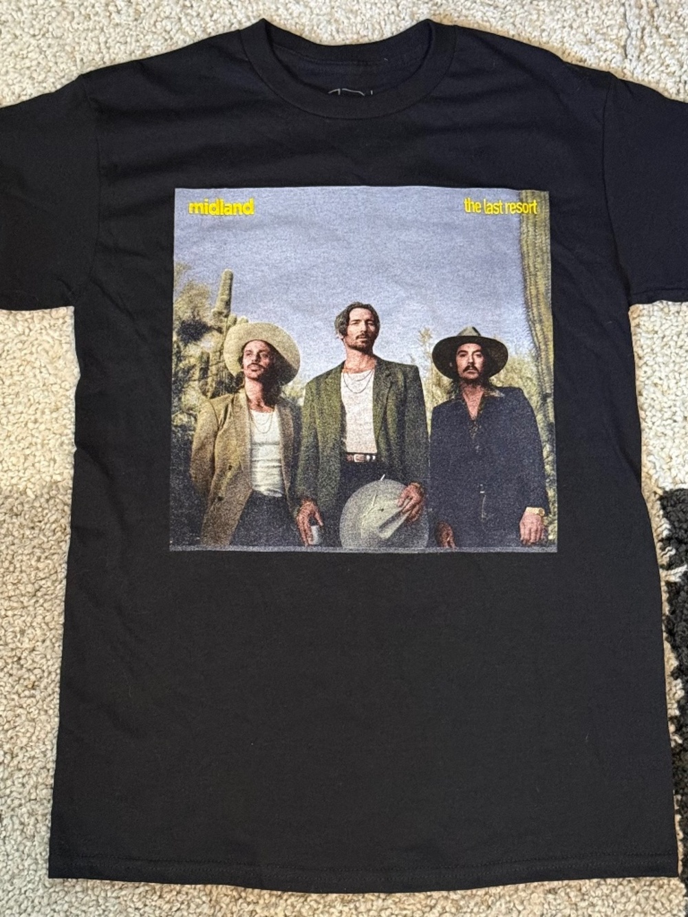 Midland The Last Resort Tour T-Shirt Black Size Small Country Band Tee